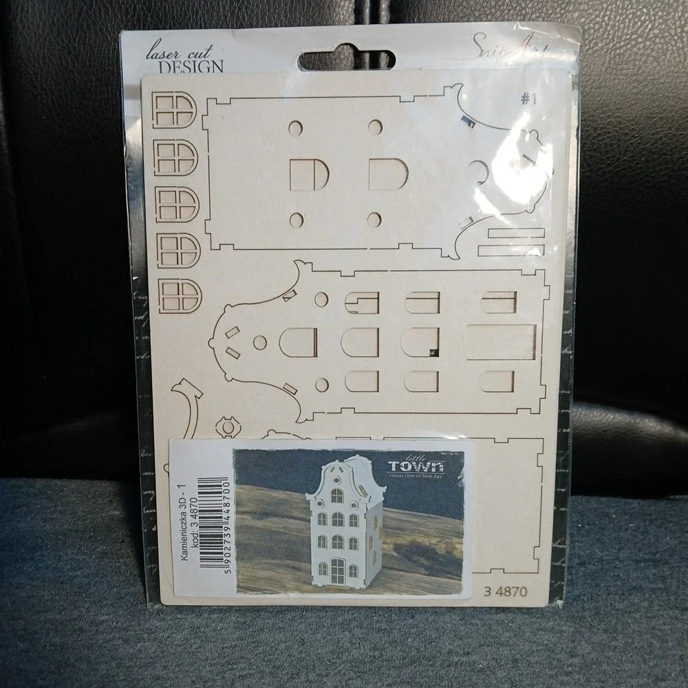 Snipart Laser Cut Design Wood Chip Board Buildings‎ 4 New Packages & Extra Parts